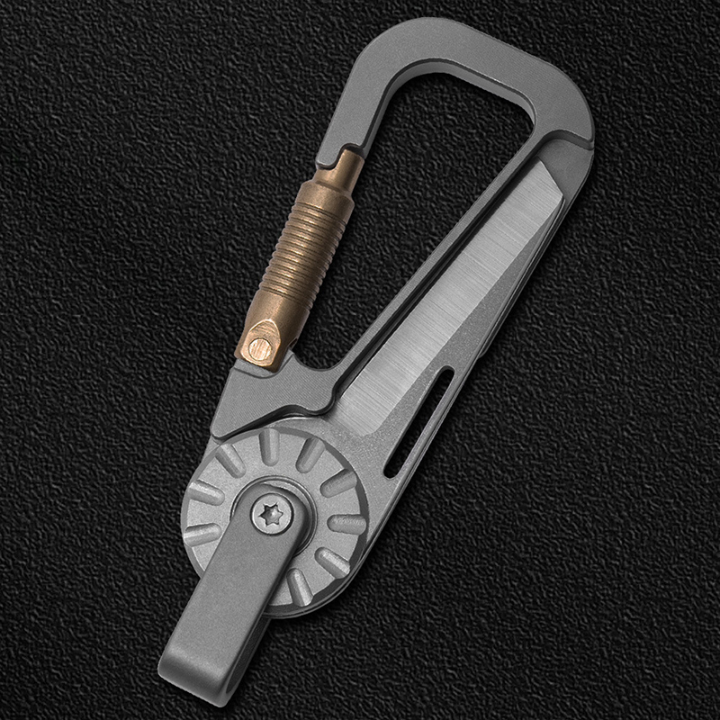 Edc Carry Essentials - Erkekler için Titanyum Alaşımlı Araba Anahtarlığı