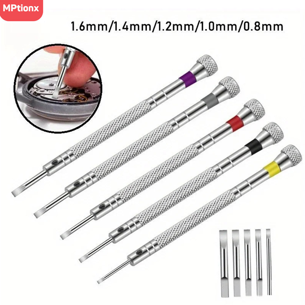 Micro Screwdriver Kit - 5 adet/takım 0.8-1.6mm Çelik Tornavida Izle