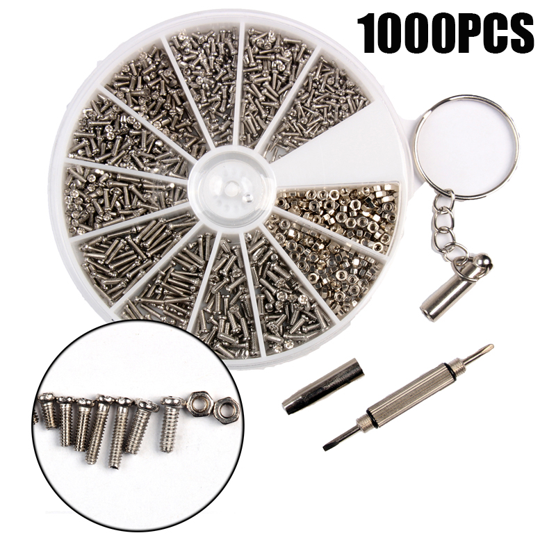 1000 Adet/grup M1-M1.6 Paslanm - Micro Screwdriver Kit incelemesi ve fiyatı