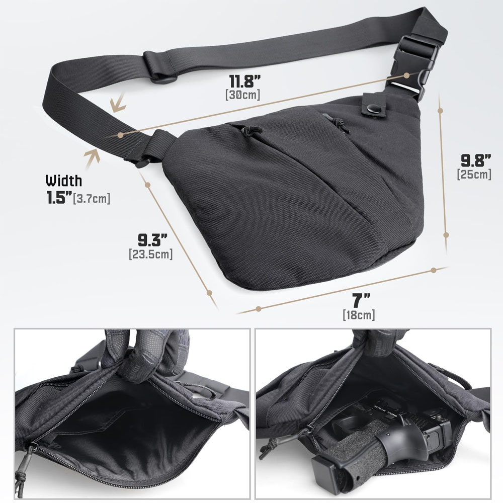 Taktik gizli silah taşıma çant - Edc Concealed Carry Bag incelemesi ve fiyatı