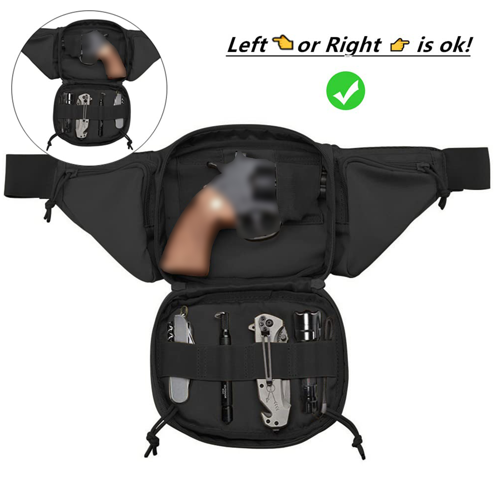 Taktik Fanny Paketi Silah Kılı - Edc Concealed Carry Bag incelemesi ve fiyatı